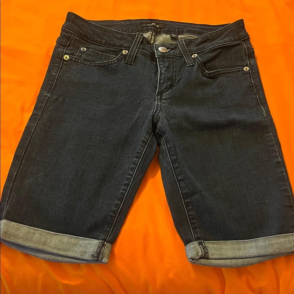 bebe Dark Blue Jean Shorts